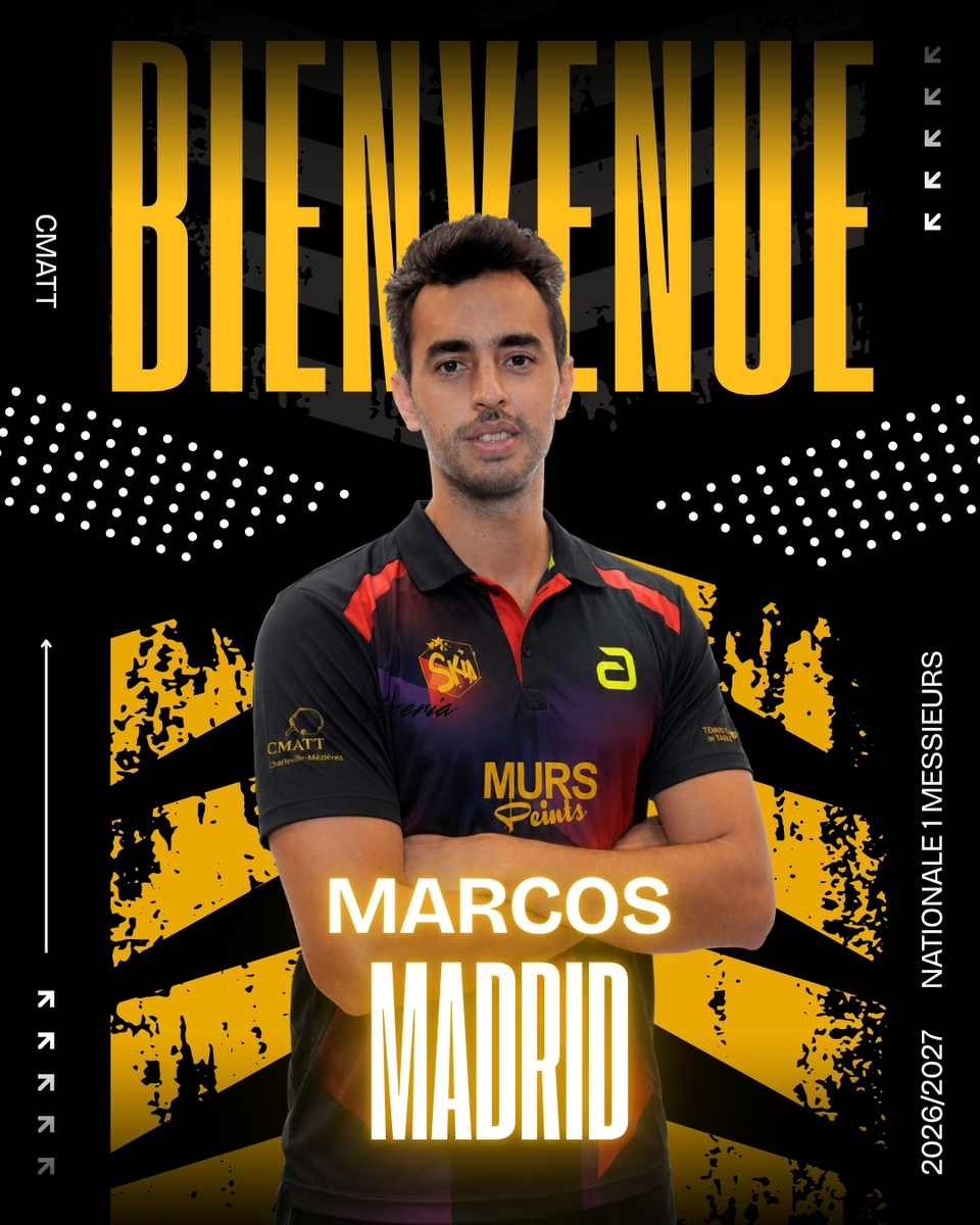 L'international mexicain Marcos Madrid rejoint le CMATT !