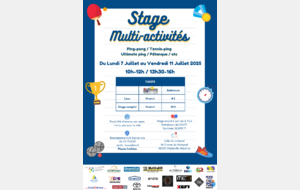 Stage Multi-activités du 7 au 11 juillet 2025