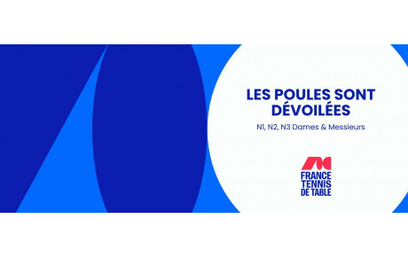 Les calendriers dévoilés pour les Nationales !